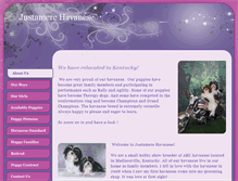 Tablet Screenshot of justamerehavanese.com